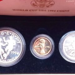 USA 1994 Gold Coin 5 Dollar Set World Cup Low Mintage