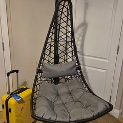 Egg chair & suitcase for sale