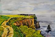 cliff's of moher watercolour