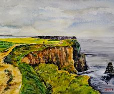 cliff's of moher watercolour