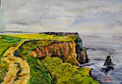 cliff's of moher watercolour