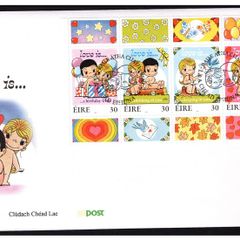 1998 Ireland Greetings 30p Commemorative Stamps Booklet Pane An Post First Day Cover (FDC)