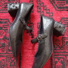 Geox mid block heel mary jane shoes