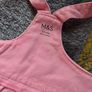 Bnwot M&S Pink Denim Pinafore Dress Image 5