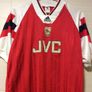 Arsenal Jersey. Official Adidas Mens Home Jersey. Season 1992/1994. True Vintage. From The Time. Not A Modern Remake. Image 3