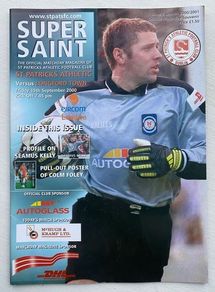 2000 St. Patrick's Athletic v Longford Town - League of Ireland Premier Division Programme