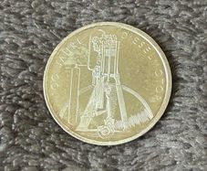 This is a German 10 Deutsche Mark (DM) silver commemorative coin issued in 1997 to mark the 100th anniversary of the diesel engine