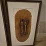 Beautiful pair of mid century style abstract paintings,African/tribal motif,skibbreen framed Image 5
