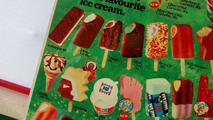 HB Ice Cream tin metal sign "FREE POST"