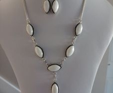 Gemstone Necklace & Earrings Set