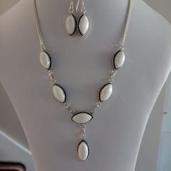 Gemstone Necklace & Earrings Set