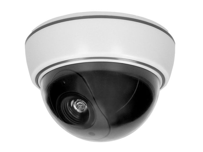 New Realistic Dummy Fake Security Camera Surveillance Indoor CCTV Red LED #1243