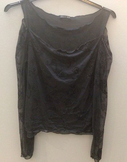 Fabulous Sparkly Designer  Black Top by Manuella  Brizzi of La Perla