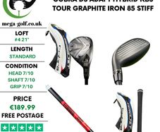 Cobra DS Adapt Hybrid / #4 21 Degree / KBS Tour Graphite Iron 85 Stiff