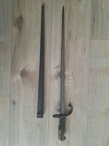 Antique French 1874 Gras Bayonet