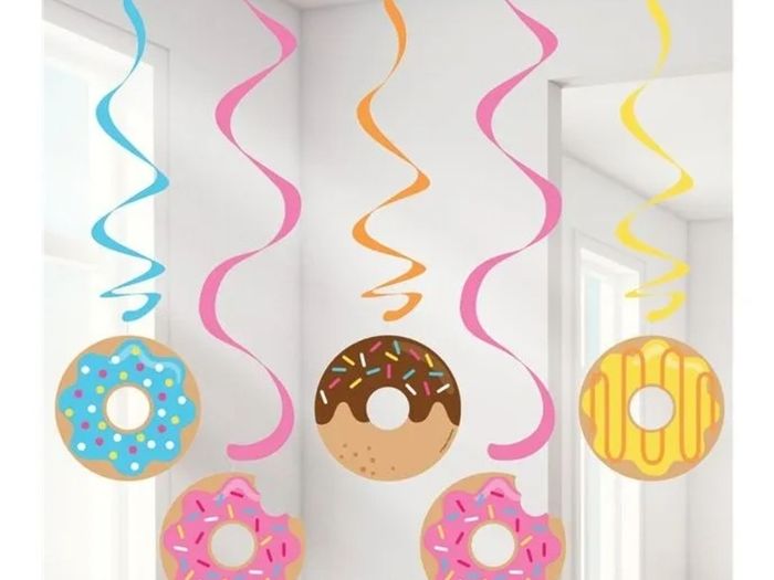 Donut Birthday party swirls / spirals