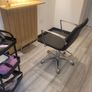 2 salon units (without mirrors )chairs footrests, basin and trolley make sensible offer Image 3