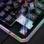 Gaming Keyboard RGB Backlit, 7KEYS 35 Keys Ergonomic Mini Keyboard with Wrist Rest, Half Keyboard for PC Gaming (Keypad) Image 6