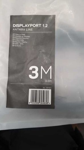 Lindy DisplayPort 1.2 Cable 3M | Male to Male