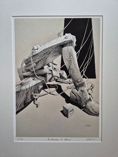 The freedom of silence - Art Print