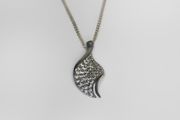 Silver necklace with very sparkly cz stones