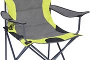 Camping Chair, Padded Camping Chairs for Adults with Armrests and Cup Holder, Heavy Duty Folding Chair Portable for Fishing Beach, Perfect for Caravan Trips, BBQs, Garden, Picnic, Travelling (FREE SHIPPING)