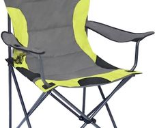 Camping Chair, Padded Camping Chairs for Adults with Armrests and Cup Holder, Heavy Duty Folding Chair Portable for Fishing Beach, Perfect for Caravan Trips, BBQs, Garden, Picnic, Travelling (FREE SHIPPING)