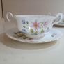 Richmond Bone China Soup Coupes & Saucers Set 'Wild Anemone' Image 3