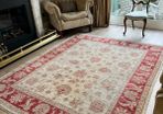 Handmade classic Zeigler wool rug