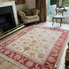Handmade classic Zeigler wool rug