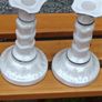 2 Vintage Stamped Slovenian Candle Holder Image 2