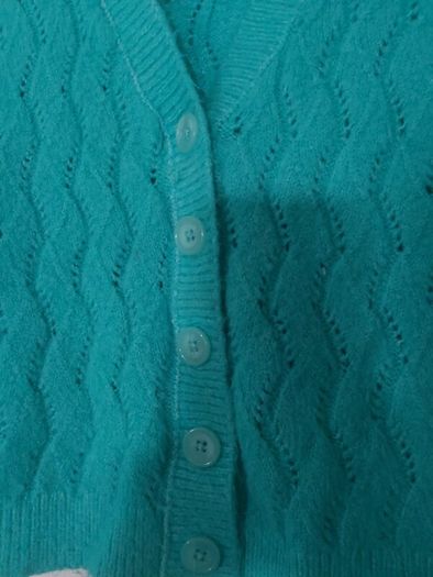 Green cardigan