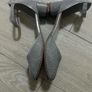 Silver sparkly heels Image 4