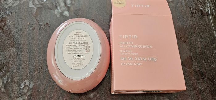 K-Beauty Tir Tir Mask Fit All-Cover Cushion Foundation in 21C Cool Ivory