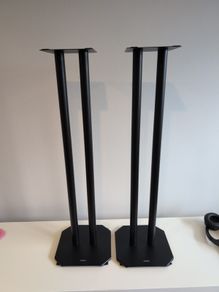Duronic Speaker Stands Pair Black Metal