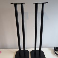 Duronic Speaker Stands Pair Black Metal
