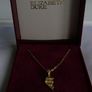 9K Yellow Gold 375 I Love You Piece of My Heart Puzzle Pendant Necklaces L9" - 0,68g Image 4