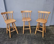 Solid Pirhana Pine Stools 2 Available