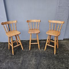 Solid Pirhana Pine Stools 2 Available