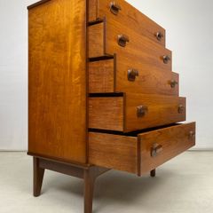 Vintage Teak Tallboy Chest of Drawers