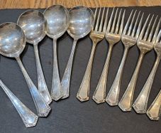 1930s Art Deco EPNS Tea Pastry Set