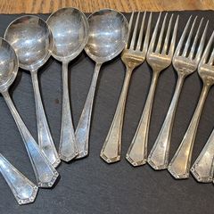 1930s Art Deco EPNS Tea Pastry Set