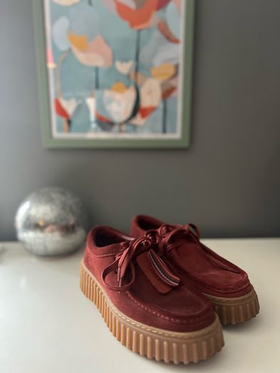 Clarks tornhill burgundy