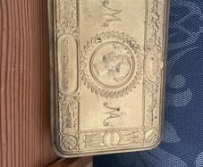 Brass cigarette box world war 1 gift dated 1914