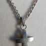 Vintage Sterling Silver 925 Cross Pendant Necklace L-10"  6,85g Image 8