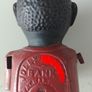 Piggy Bank Cast Iron Jolly Man negro Money Box Image 4
