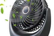 USB Desk Fan, Small Personal Fan,Table Fan Rechargeable 4000mAh Battery,5 Speed Silent Bed Fans with 360 Degree Rotatable Strong Airflow (FREE POSTAGE)