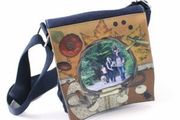 personalised Jeans Shoulder Bag, Blue, Denim / back to school stationery