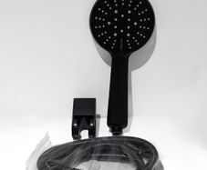 Handheld Shower Head Black Set with hose