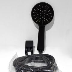 Handheld Shower Head Black Set with hose